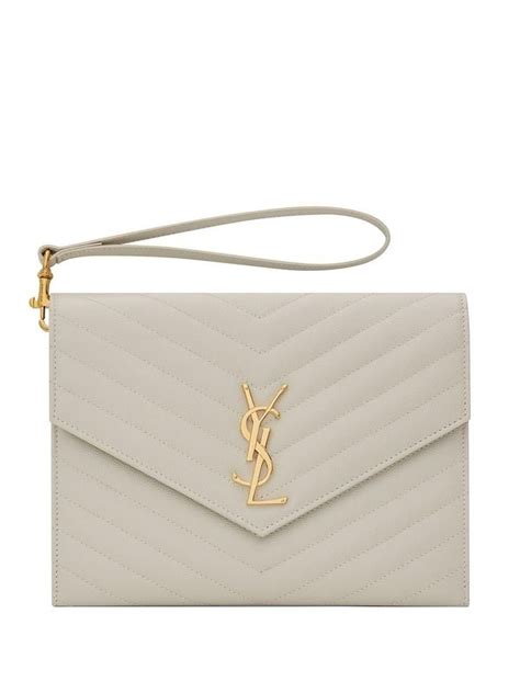 white ysl envelope clutch|buy YSL clutch online.